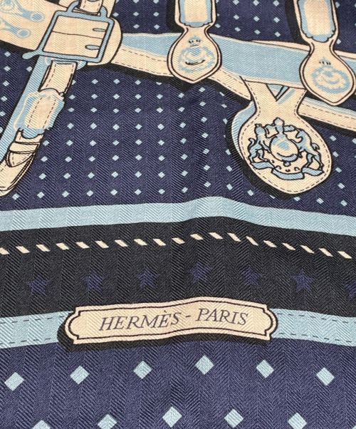 HERMES（エルメス）HERMES (エルメス) カレ140 ネイビー サイズ:140 未使用品の古着・服飾アイテム