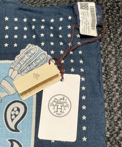 HERMES（エルメス）HERMES (エルメス) カレ140 ネイビー サイズ:140 未使用品の古着・服飾アイテム