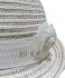 中古・古着 CHANEL (シャネル) カメリアストローハット ホワイト サイズ:M：69800円