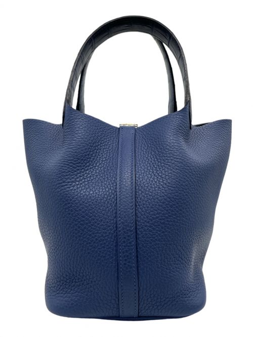 HERMES（エルメス）HERMES (エルメス) ピコタンロックPM マット ブルーブライトン サイズ:PM 未使用品の古着・服飾アイテム