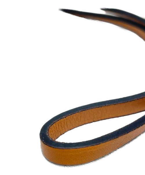 HERMES（エルメス）HERMES (エルメス) オラン ナノ バッグチャーム ブラウン×ホワイト サイズ:-の古着・服飾アイテム