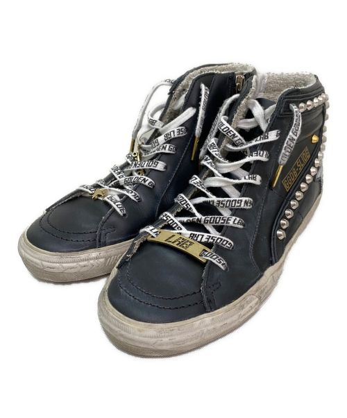 GOLDEN GOOSE（ゴールデングース）GOLDEN GOOSE (ゴールデングース) スタッズハイカットスニーカー ブラック サイズ:38の古着・服飾アイテム