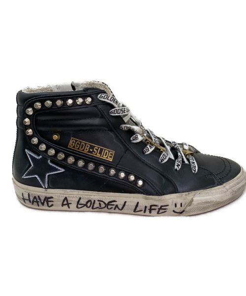 GOLDEN GOOSE（ゴールデングース）GOLDEN GOOSE (ゴールデングース) スタッズハイカットスニーカー ブラック サイズ:38の古着・服飾アイテム
