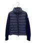 MONCLER（モンクレール）の古着「ニット切替ダウンジャケット」｜ネイビー