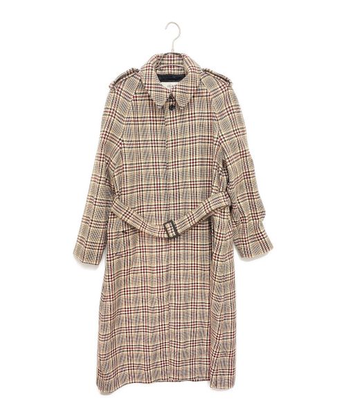 CELINE（セリーヌ）CELINE (セリーヌ) プリンス・オブ・ウェールズ トレンチコート ベージュ サイズ:38の古着・服飾アイテム