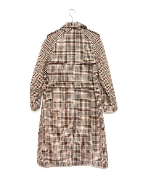 CELINE（セリーヌ）CELINE (セリーヌ) プリンス・オブ・ウェールズ トレンチコート ベージュ サイズ:38の古着・服飾アイテム