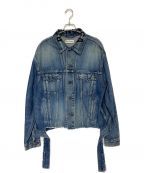 BALENCIAGAバレンシアガ）の古着「LOGO COLLAR DENIM TRACKER JACKET」