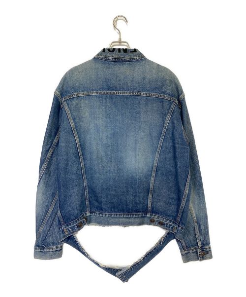 BALENCIAGA（バレンシアガ）BALENCIAGA (バレンシアガ) LOGO COLLAR DENIM TRACKER JACKET サイズ:34の古着・服飾アイテム