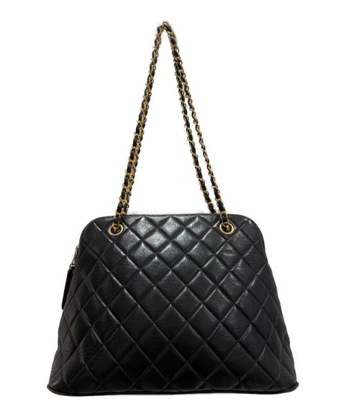CHANEL（シャネル）CHANEL (シャネル) マトラッセチェーンショルダーバッグ ブラック サイズ:-の古着・服飾アイテム