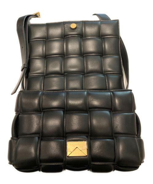 BOTTEGA VENETA（ボッテガベネタ）BOTTEGA VENETA (ボッテガベネタ) マキシイントレチャート パデットカセット ブラックの古着・服飾アイテム
