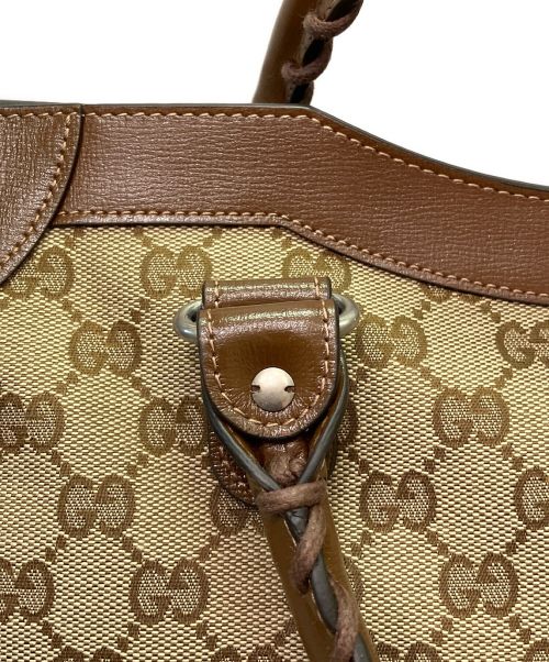 GUCCI（グッチ）GUCCI×BALENCIAGA (グッチ×バレンシアガ) 2WAYショルダーバッグ ベージュの古着・服飾アイテム