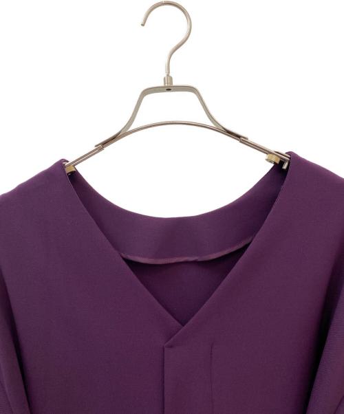 AULA AILA（アウラアイラ）AULA AILA (アウラアイラ) WAIST WRAP DRESS バイオレットの古着・服飾アイテム