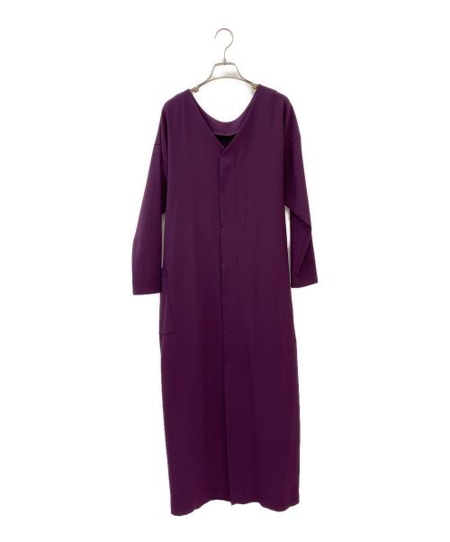 AULA AILA（アウラアイラ）AULA AILA (アウラアイラ) WAIST WRAP DRESS バイオレットの古着・服飾アイテム