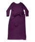 AULA AILA (アウラアイラ) WAIST WRAP DRESS バイオレット：6800円