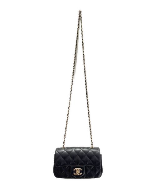 CHANEL（シャネル）CHANEL (シャネル) ミニマトラッセ ブラック サイズ:ミニの古着・服飾アイテム