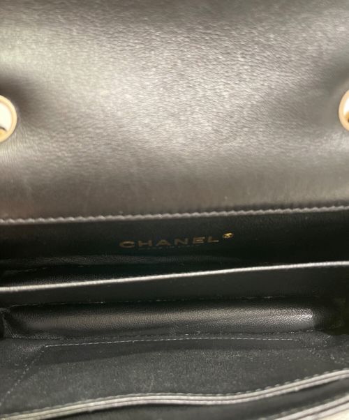 CHANEL（シャネル）CHANEL (シャネル) ミニマトラッセ ブラック サイズ:ミニの古着・服飾アイテム