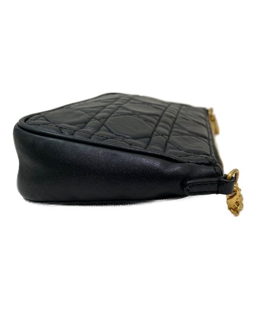 Christian Dior（クリスチャン ディオール）Christian Dior (クリスチャン ディオール) カナージュチェーンポシェット ブラック サイズ:-の古着・服飾アイテム