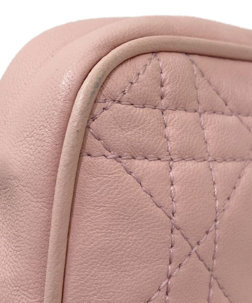Christian Dior（クリスチャン ディオール）Christian Dior (クリスチャン ディオール) カナージュチェーンポシェット ライトピンク サイズ:-の古着・服飾アイテム
