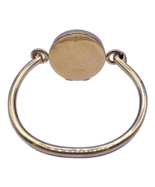 CELINE（セリーヌ）CELINE (セリーヌ) コインバングル ゴールド×ホワイト サイズ:Mの古着・服飾アイテム