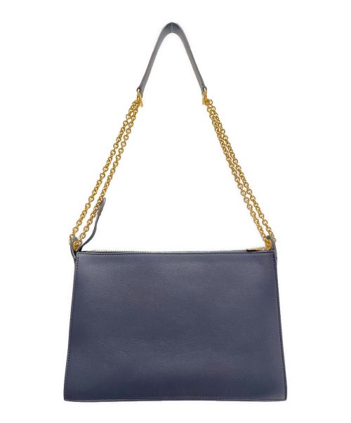 CELINE（セリーヌ）CELINE (セリーヌ) チェーンショルダーバッグ ネイビー×グレー×ピンク サイズ:-の古着・服飾アイテム