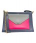 CELINE（セリーヌ）の古着「チェーンショルダーバッグ」｜ネイビー×グレー×ピンク