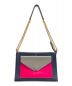 CELINE (セリーヌ) チェーンショルダーバッグ ネイビー×グレー×ピンク サイズ:-：44800円