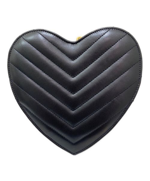 Saint Laurent Paris（サンローランパリ）Saint Laurent Paris (サンローランパリ) Vステッチラブハート ブラックの古着・服飾アイテム