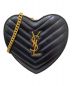 Saint Laurent Paris（サンローランパリ）の古着「Vステッチラブハート」｜ブラック