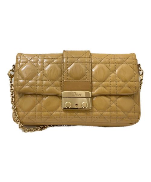 Christian Dior（クリスチャン ディオール）Christian Dior (クリスチャン ディオール) ニューロックカナージュショルダーバッグ ベージュの古着・服飾アイテム