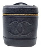CHANELシャネル）の古着「バニティバッグ」｜ブラック