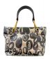 MARNI (マルニ) ビニールトートバッグ ベージュ×ブラック：37800円