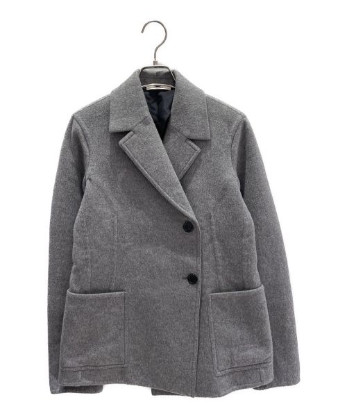 CELINE（セリーヌ）CELINE (セリーヌ) カシミヤショートコート グレー サイズ:34の古着・服飾アイテム