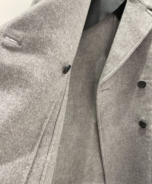 CELINE（セリーヌ）CELINE (セリーヌ) カシミヤショートコート グレー サイズ:34の古着・服飾アイテム