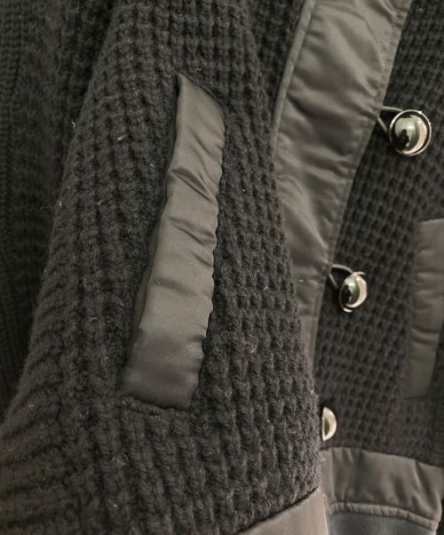 sacai（サカイ）sacai (サカイ) ジップアップ切替ハイネックジャケット ブラック サイズ:1の古着・服飾アイテム