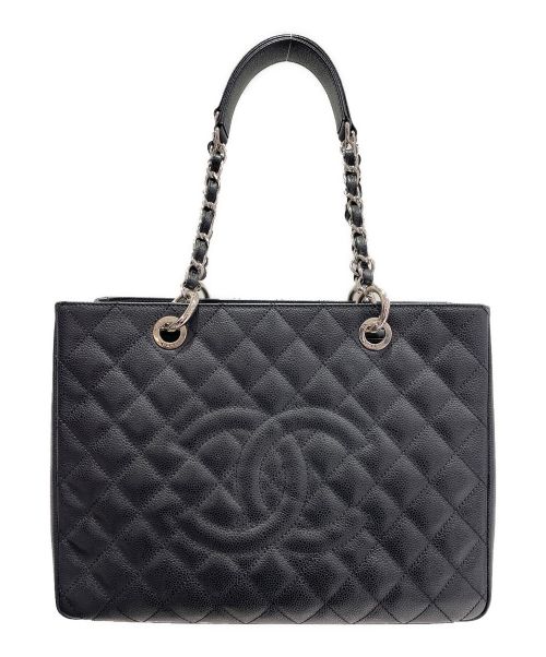 CHANEL（シャネル）CHANEL (シャネル) チェーントートバッグ ブラックの古着・服飾アイテム