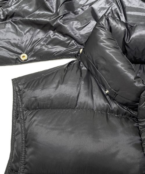 MONCLER（モンクレール）MONCLER (モンクレール) フーデットダウンベスト ブラック サイズ:3の古着・服飾アイテム