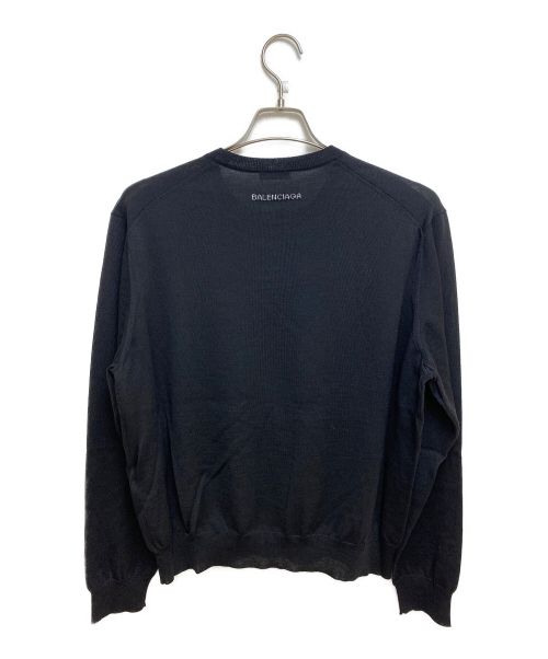 BALENCIAGA（バレンシアガ）BALENCIAGA (バレンシアガ) バックロゴニット ブラック サイズ:42 未使用品の古着・服飾アイテム