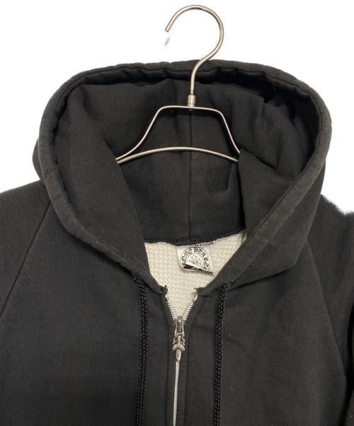 CHROME HEARTS（クロムハーツ）CHROME HEARTS (クロムハーツ) ジップパーカー ブラック サイズ:Lの古着・服飾アイテム