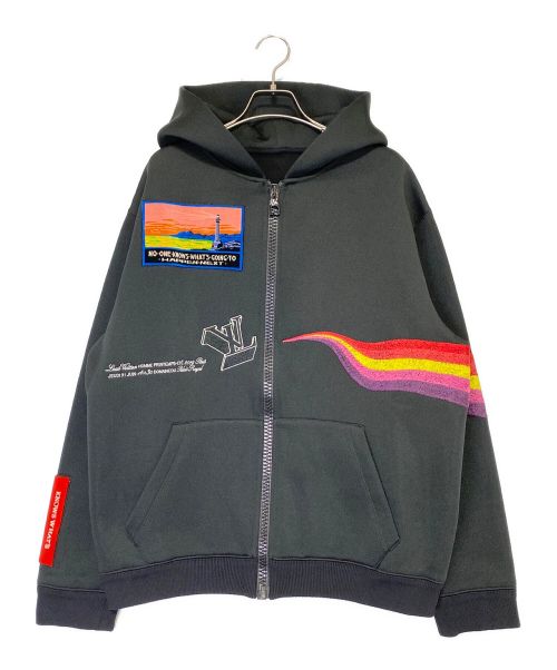 LOUIS VUITTON（ルイ ヴィトン）LOUIS VUITTON (ルイ ヴィトン) ジップパーカー ブラック サイズ:XLの古着・服飾アイテム