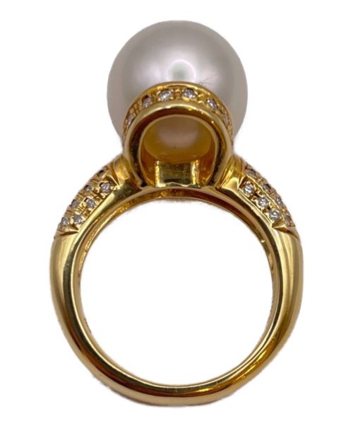 NO BRAND JEWELRY（ノーブランドジュエリー）NO BRAND JEWELRY (ノーブランドジュエリー) パールメレダイヤリング サイズ:9号の古着・服飾アイテム