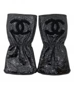 CHANELシャネル）の古着「ドライビンググローブ」｜ブラック