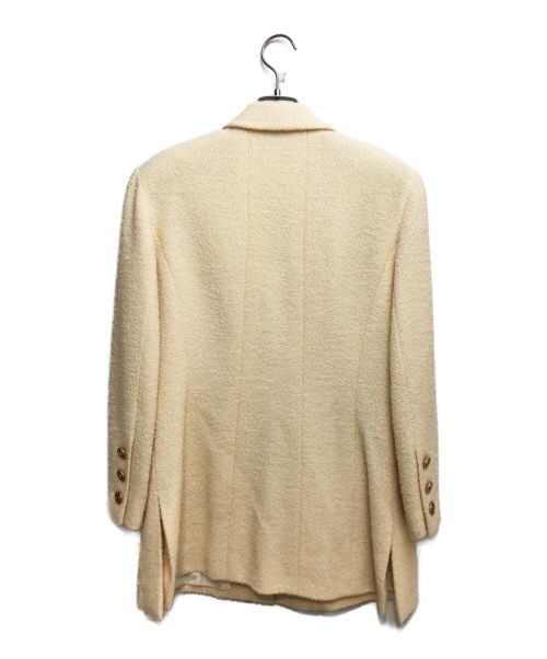 CHANEL（シャネル）CHANEL (シャネル) ココマークボタンウールジャケット アイボリー サイズ:40の古着・服飾アイテム