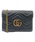 GUCCI（グッチ）の古着「GGマーモント チェーンウォレット」｜ブラック