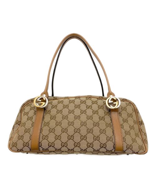 GUCCI（グッチ）GUCCI (グッチ) GGツインズ ミニボストンバッグ ベージュ サイズ:-の古着・服飾アイテム