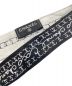 中古・古着 CHANEL (シャネル) ロゴパターンツイリー ホワイト×ブラック サイズ:-：34800円