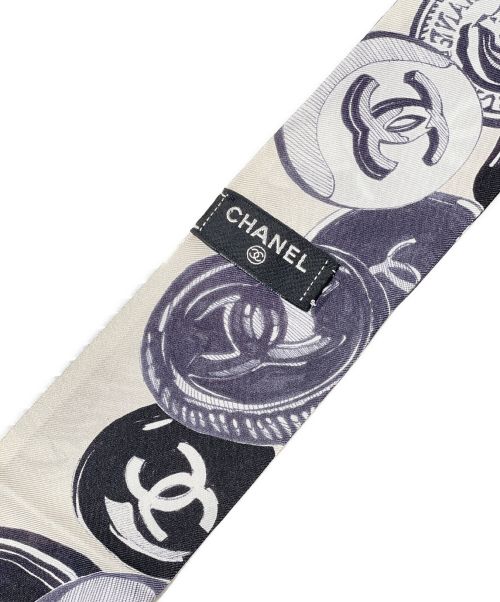 CHANEL（シャネル）CHANEL (シャネル) ツイリー ホワイト×ブラックの古着・服飾アイテム