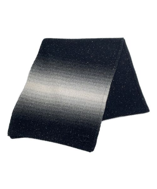 CHANEL（シャネル）CHANEL (シャネル) ラメグラデーションマフラー ブラック サイズ:-の古着・服飾アイテム