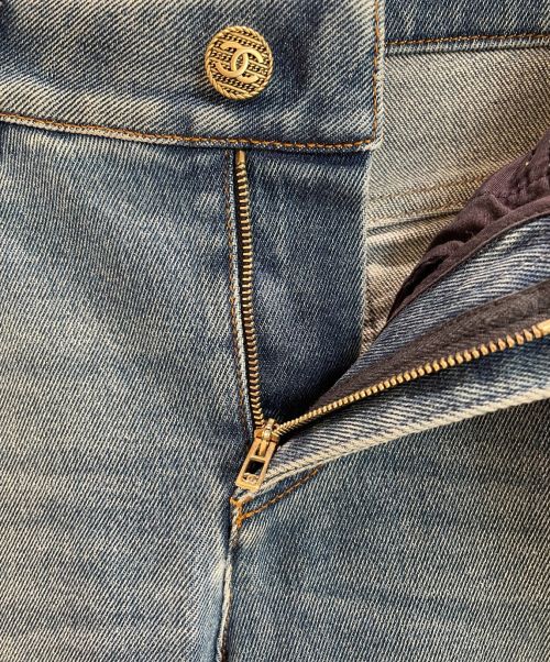 CHANEL（シャネル）CHANEL (シャネル) ココマークリベットデニムパンツ サイズ:34の古着・服飾アイテム