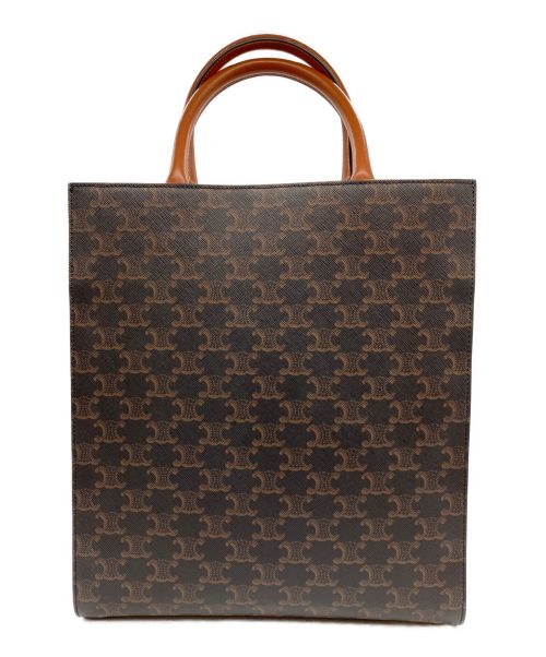 CELINE（セリーヌ）CELINE (セリーヌ) ミニバーティカルカバ ブラウンの古着・服飾アイテム