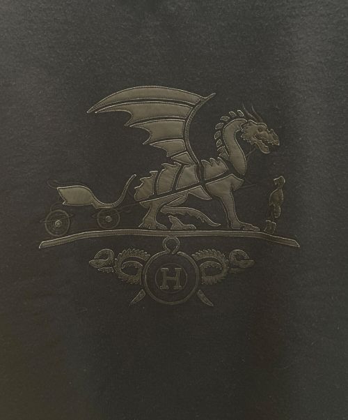 HERMES（エルメス）HERMES (エルメス) エクスリブリス ドラゴンスウェット ブラック サイズ:Sの古着・服飾アイテム